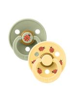 BIBS Čiulptukas Round, 2 vnt.(Ladybug/sage) 6+mėn