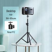 Telescopic Bedside Tripod Projector Stand with Adjustable Tray
