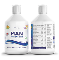 Swedish Nutra – Man Multivitamin, skysti multivitaminai vyrams, 500 ml