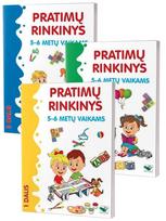 KNYGŲ RINKINYS. Pratimų rinkinys 5-6 metų vaikams. 1, 2 ir 3 dalys