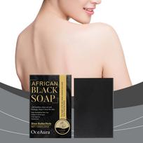 Afrikietiškas juodas muilas Pagerina aknę Giliai valantis Šveičiamasis Tamsių dėmių šalinimo Šviesinantis Jautriai odai Drėkinantis kūno muilas 120g beige