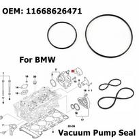11668626471 Juodo gumos vakuuminio siurblio sandariklių rinkinys Tinka BMW V8 E46 E65 E66 E53 E70 E60 E84 E90 745i 545i 645i X1 X5