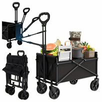 Sulankstomas turistinis – sodo transportavimo vežimėlis, 80 l, 100 kg, Real Garden