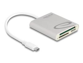 Delock Card Reader USB Type-C für Compact Flash, SD oder Micro SD Speicherkarten