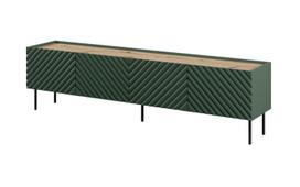 4D RTV spinta ONDA 200x40xH54,35 cm žalia (pastatoma arba montuojama ant sienos)
