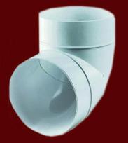 Plastikinė alkūnė d100 90° 121P