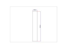 Dušo kabinos šoninis stiklas tiesus 260x1630 mm