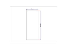 Dušo kabinos šoninis stiklas tiesus 670x1630 mm