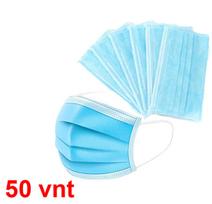 Vienkartinė apsauginė veido kaukė 3PLY (3 sluoksnių) 50 vnt