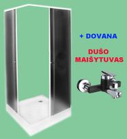 IŠPARDAVIMAS! Dušo kabina ZK90 FABRIC DOVANA dušo maišytuvas A1203
