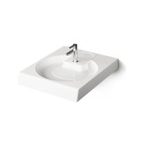 PAA akmens masės praustuvas Claro Grande 600x750 mm