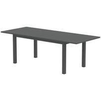 "Outsunny" sodo stalas, prailgintas aliuminis 160/220x90 cm Oro sąlygoms atsparus balkono stalas, neslidus bufeto stalas Stalas 6-8 žmonėms, lauko valgomojo stalas sode, terasoje, balkone, pilkas, Pilka