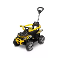 Paspiriama mašinėlė su stumimo rankena Toyz Movix, yellow