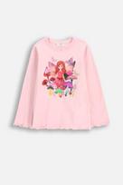 COCCODRILLO marškinėliai ilgomis rankovėmis DREAM DIARIES GIRL KIDS, rožiniai, WC5143101DGK-033-122, 122 cm