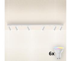 Brilagi - LED RGBW dimeriuojamas taškinis šviestuvas SELE DIAMANT 6xGU10/6,5W/230V Wi-Fi balta