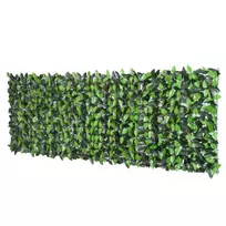 Dirbtinė gyvatvorė, dirbtinis augalas, vijoklinis augalas, lauko dekoracija, realistiška išvaizda, 300 cm × 100 cm, tamsiai žalia