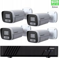 Kamera IP Evolveo EVOLVEO kamerový systém Detective POE8 SMART, 4 kamery | DET-POE8 | 8595683202824