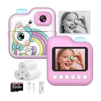 Momentinis fotoaparatas vaikams Happy Unicorn Pink