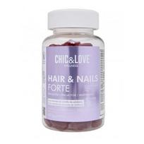 Chic & Love Hair & Nails Forte Maisto papildas nagams ir plaukams, 60 guminukų