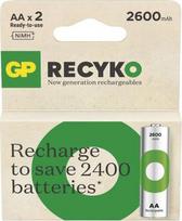Gp Battery Batteries R6/AA NI-MH 2 600mAh blister 2pcs.