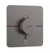 Hansgrohe ShowerSelect Comfort - potinkinis termostatinis maišytuvas, šlifuoto juodo chromo spalvos 15589340