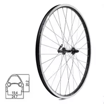 Priekinis ratas J19SB 26" // V-Brake, 32H, QR, kniedytas, dvigubas, aliuminis