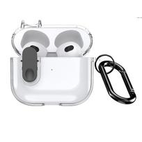 „Dux Ducis Apple AirPods 4 PECL“ serijos PC+TPU dėklas su kabliuku, skaidrus