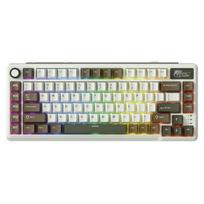 Royal Kludge L75 RGB Palm Green belaidė klaviatūra | 75%, Hotswap, Beige switches, US