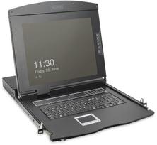 DIGITUS modulinė 19"HD LCD konsolė, 8 prievadų VGA KVM, vokiečių kalba | DS-72221-2GE | 4016032492405