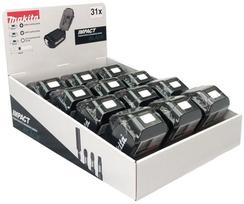 Makita komplekts 12x Black Impact uzgaļi 31 gab. | E-03090 | 0088381560733