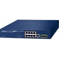Switch Planet PLANET IPv6/IPv4, 8 prievadų valdomas L2/L4 Gigabit Ethernet (10/100/1000) jungiklis su PoE 1U Blue | GS-4210-8UP2S | 4711605287357