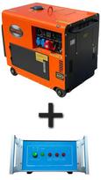 Dyzelinis trifazis generatorius 7000 W 12/230/380 V + ATS KD121