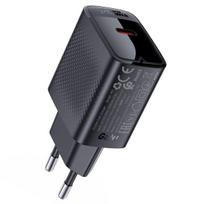 „Acefast A82“ tinklo įkroviklis „GaN USB-C PD 20W“ – juodas
