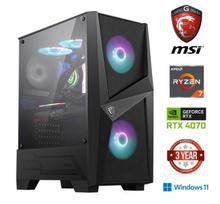 Kompiuteris Ryzen 7 5700g 16GB 512GB SSD NVME RTX 4070 Windows 11