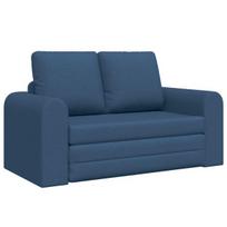 Grindų Sofa Lovos 2-in-1 Mėlyna 148x71x83 cm Audinys