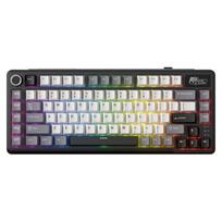 Royal Kludge L75 RGB Knight Black belaidė klaviatūra | 75%, Hotswap, Beige switches, US