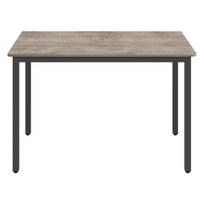 Valgomojo stalas, 70x110x77 cm, rudas-juodas