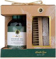 Vonios rinkinys WINTER SPA FOREST (dušo želė+nagų šepetėlis su pemza), 150 ml