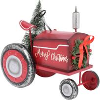 Dekoracija TRACTOR METAL XMAS, 29x16x23 cm