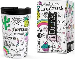 Kelioninis nerūdijančio plieno puodelis UNICORN, 260ml