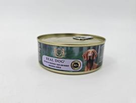 Konservuotas pašaras šunims REAL DOG SP Wet Beef and rabbit 240g