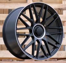 Ratlankis RACINGLINE Y0207 R19x9.5 5x112 ET 38 CB 66.6 (Black Half Matt Polished Lip) (850 kg)