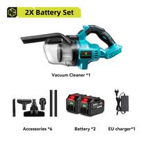 NEWBENY Belaidis Nešiojamas Elektrinis Dulkių Siurblys Galingas Įkraunamas Buitinis Patalpų Valymo Įrankis 18V Baterijai 2xBattery-EU Plug