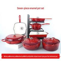 ShengYe Enamel Cast Iron Frying Pan
