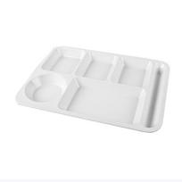 Komercinė melamino 6 skyrių maisto padėklas