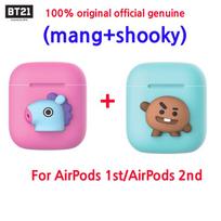 (Mang+Shooky)BTS BT21 Official For AirPods Case Silicon Cover Skin (Mang+Shooky)