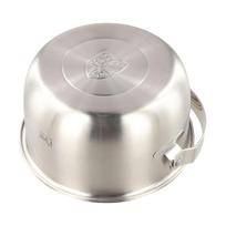 Camping Cookware Outdoor Cooking Stainless Steel Pot 2.4L