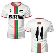 Nauji Palestinos Futbolo Marškinėliai Prekės Vasariniai Kvėpuojantys Greitai Džiūstantys Palestinietiški Džersiai Gaza Marškinėliai Grafiniai 3D Spausdinti Viršutiniai S