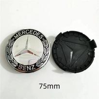 4 vnt. 75 mm automobilio ratlankio centro stebulės dangteliai, skirti „Mercedes Benz B/C/E/S“ A klasės C200L GLC GLK CLA priedų ir įrankių rinkiniams auksas