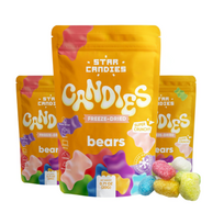 STAR CANDIES džiovinti šaltyje guminukai "Meškiukai" 3x20g
